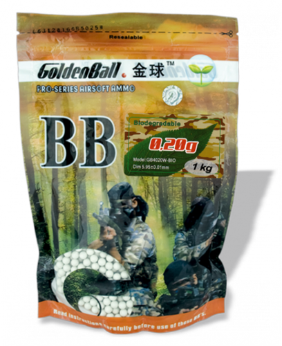 Saco BBs Biodegradável GOLDENBALL 0,20g