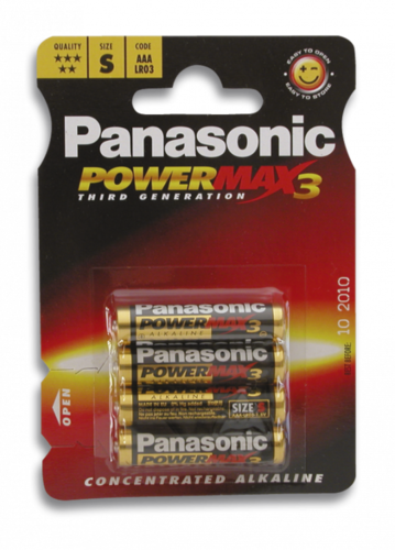 Pilhas PANASONIC Alkaline LR03 - 4 peças